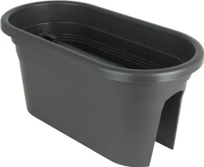 Obrázek produktu pro ARTEVASI Jardiniere für Balkon Venezia - 30 x 60 x H 27 cm - 18 L - Anthrazitgrau