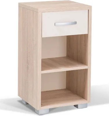 Produktbild von Jugendzimmer - Kommode Gabriel 01, Farbe: Eiche Braun / Creme - 75 x 42 x 38 cm (H x B x T)
