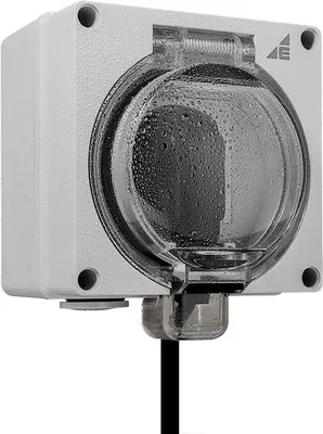 Obrázok produktu pre Povrchová montáž hermetickej zásuvky AQUA66 2P+Z GHN IP66