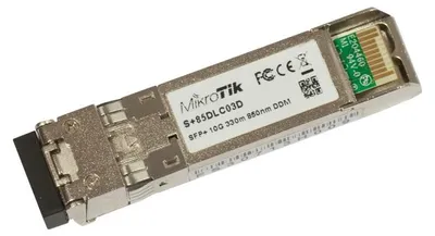 Produktbild von Mikrotik S+85DLC03D, Faseroptik, 10000 Mbit/s, SFP+, LC, 300 m, 850 nm