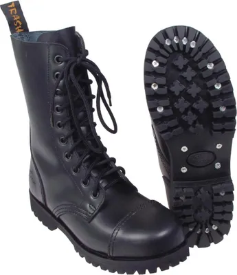 Produktbild von Springerstiefel schwarz oder Stahlkappenstiefel 10-Loch Pure Trash 8