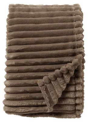 Produktbild von Dutch Decor Wohndecke Flanell-Jacquard Ricky 150x200 cm Beige