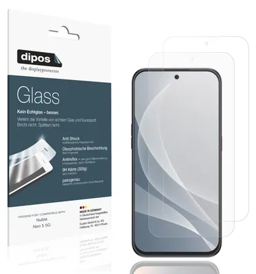 Immagine prodotto di 2x Pellicola Protettiva per Nubia Neo 5 5G Protezione opaco Vetro Flessibile 9H dipos