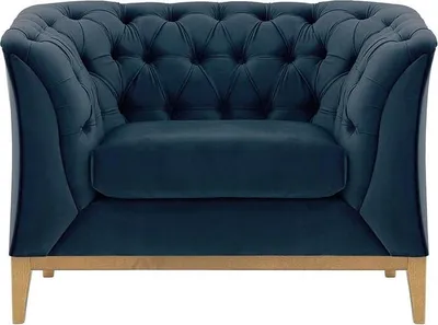 Image de Fauteuil Chesterfield Modern Wood-Velluto 11-Chêne clair