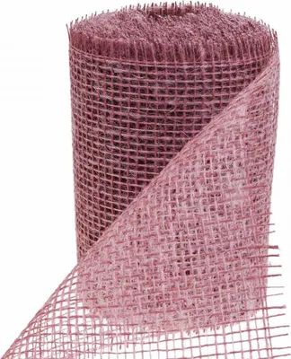 Produktbild von Tischläufer Jute rosa altrosa beere 15cm x 10 m