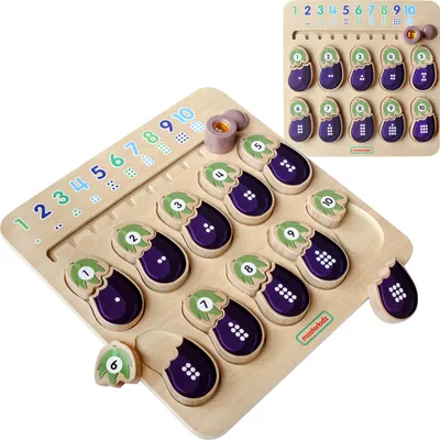 Obrázok produktu pre Nástenka na Montessori s baklažánom Masterkidz