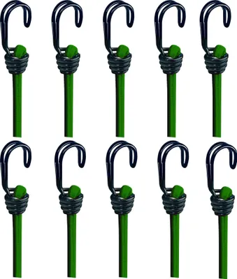 Produktbild von BASI - Gummispannseil 10er Set - GSS - Grün - mit Doppelhaken - Länge 800x8 mm - Zurrkraft 40 kg - 5x0004-0302