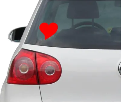 Produktbild von Aufkleber / Autoaufkleber - JDM - Die cut - HEART - Love - Auto, Truck, Notebook, Laptop - rot - 88mm x88mm