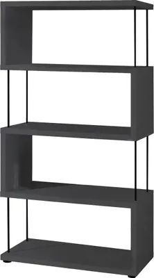 Zdjęcie produktu dla Regal >Sticks< in anthrazit matt lack - 66x126x33cm (BxHxT)