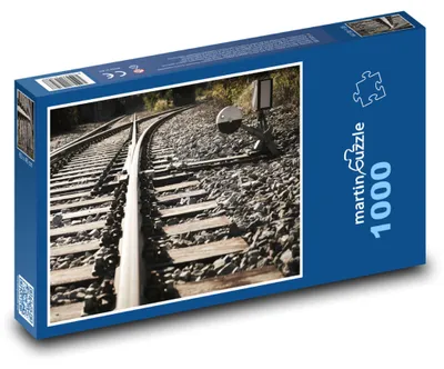 Zdjęcie produktu dla Puzzle 1000 Tory Kolejowe z Rozjazdem - martinpuzzle