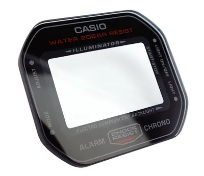 Produktbild von Casio G-Shock Mineral Uhrenglas eckig mit Aufdruck | DW-5600 DW-5600HR