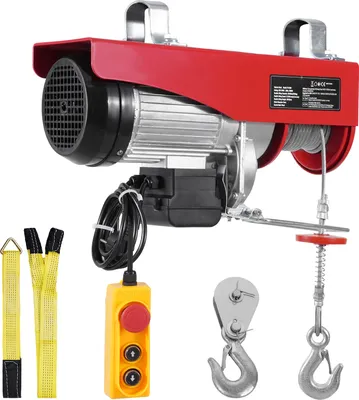 Obrázek produktu pro SucceBuy elektrický kladkostroj s nosností 2640 liber a 230V elektrickým navijákem s dálkovým ovládáním 14ft kabelu. Nabízí výšku zdvihu