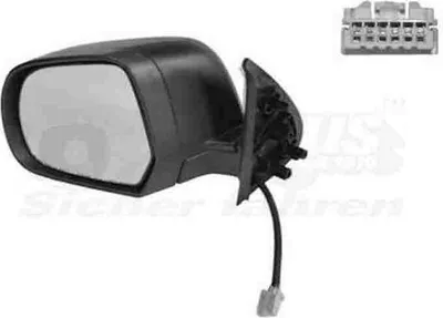 Produktbild von VAN WEZEL 3334807 Außenspiegel Seitenspiegel Links für NISSAN MICRA III (K12) Konvex Beheizt Grundiert