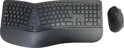 Produktbild von Conceptronic ORAZIO02PT Tastatur Maus enthalten Büro RF Wireless QWERTY Portuguesisch Schwarz