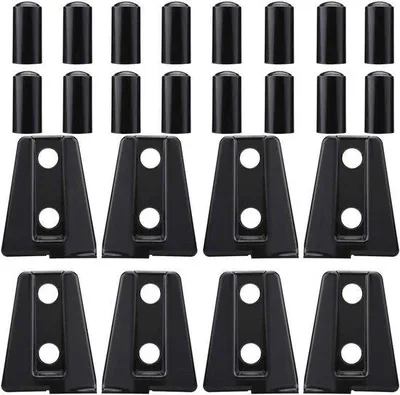 Immagine prodotto di Copri sedili per auto - 8 pezzi - Nero - Resistenti agli urti - Plastica