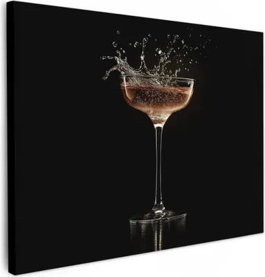 Produktbild von Wanddeko 40x30 cm - Getränk - Cocktail - Spritzer, Leinwand bilder, Wanddeko Wohnzimmer