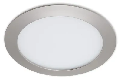 Obrázek produktu pro LED vestavné světlo 1xLED 12W 4000K 1200lm stříbrný plast Ø17cm Briloner
