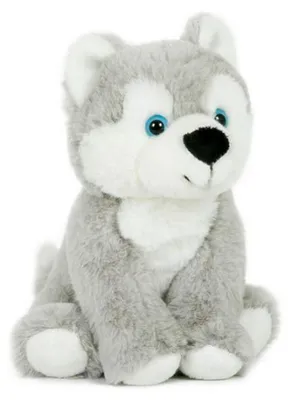 Produktbild von Husky-Plüschhund, sitzend, 15 x 19 cm, ab 0 Monaten