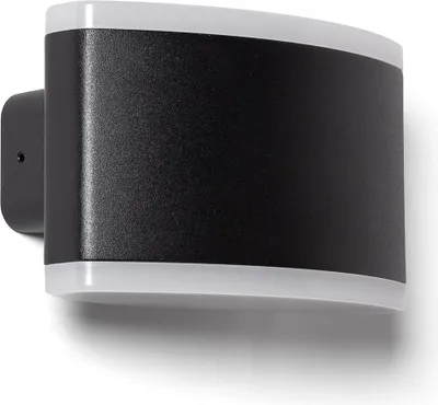 Produktbild von LED Wandleuchte Außen 15W Rechteckige Beleuchtung Aluminium Schwarz Bertol Schwarz