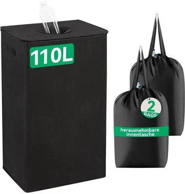 Obrázok produktu pre Kontajner na recykláciu fliaš – 110 litrov – priestorovo úsporný – ekologický