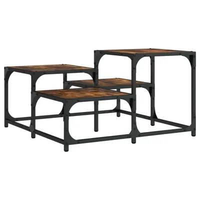 Zdjęcie produktu dla vidaXL Stolik kawowy dąb wędzony 68x68x40 cm materiał drewnopochodny