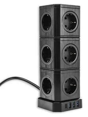 Obrázek produktu pro Sada napájecí lišta 13AC 3USB 1USB-C SPS-CS01B
