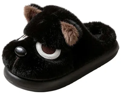 Productafbeelding van Damen geïsoleerde slippers, gevoerde huisschoenen, slip-ons, in zwart, model Avin, maat 40/41