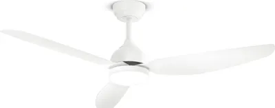 Zdjęcie produktu dla Wentylator sufitowy Perenz 7189 B CT biały z oświetleniem - Ø 132 cm, 3 łopatki, 6 prędkości, silnik prądu stałego 40 W, cichy