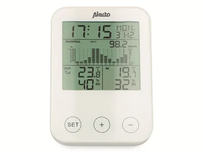 Obrázek produktu pro Meteostanice s bezdrátovým senzorem černá / šedá