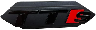 Original Audi TTS TT 8N 8J 8S Kühlergrill Schriftzug Emblem Logo Schwarz Black in der Farbe Schwarz von Volkswagen AG
