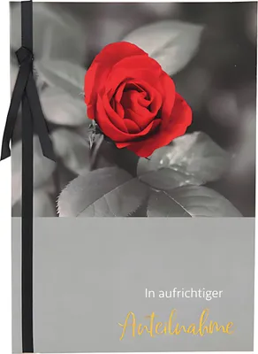 Produktbild von Trauerkarte Motiv 2, In aufrichtiger Anteilnahme