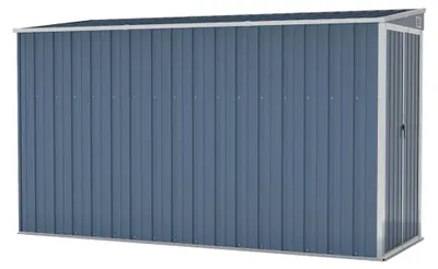 Produktbild von Gartenhaus 118x288x178 cm Gerätehaus Fahrradunterstand Gartenschrank Wetterfester Schuppen Grau