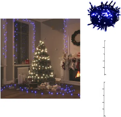 Produktbild von vidaXL Lichterkette mit 400 LEDs Blau 40 m 8 Lichteffekte -  Weihnachtsbeleuchtung