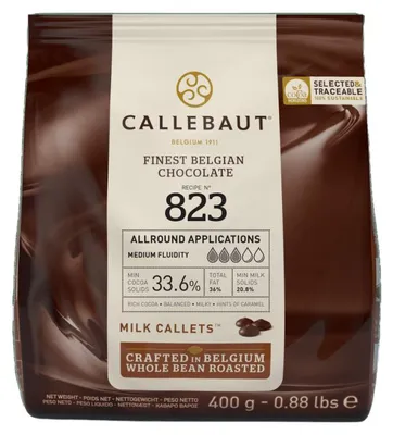 Produktbild von Callebaut 823 Vollmilchschokoladen-Callets, 400 g