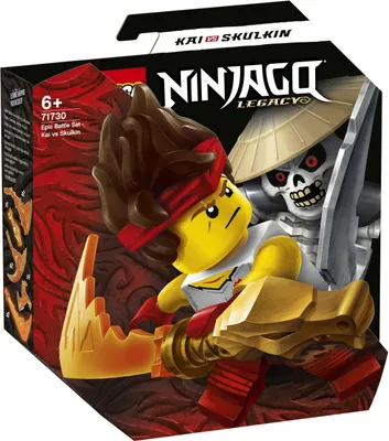 Zdjęcie produktu dla LEGO NINJAGO Epicki zestaw bojowy — Kai kontra Szkielet, Zestaw do budowania, 6 lat(a), Plastik, 61 szt., 120 g
