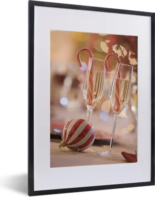 Produktbild von MuchoWow® MuchoWow® Gerahmtes Poster Weihnachten - Weihnachtsschmuck 30x40 cm - Poster mit zchwarzem Bilderrahmen - Wandposter Schlafzimmer