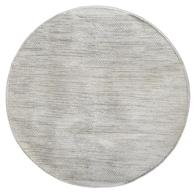 Obrázek produktu pro MY-RUG WoolHeaven koberec, kulatý vlněný koberec 150x150 cm, bílo-béžový, z mleté panenské vlny, oboustranný, přírodní produkt, ručně tkaný