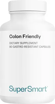 Image de SuperSmart Colon Friendly Dietary Supplement - 90 Gél. Gastro-Rés.