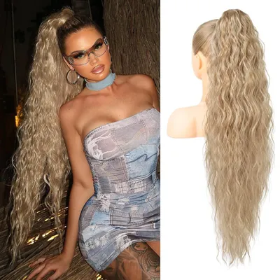 Produktbild von SassyGoods Wrap Around Ponytail Predĺženie vlasov Ponytail Extension - Príčesok - Vlasy Dámske - Blonde curly - 60 cm