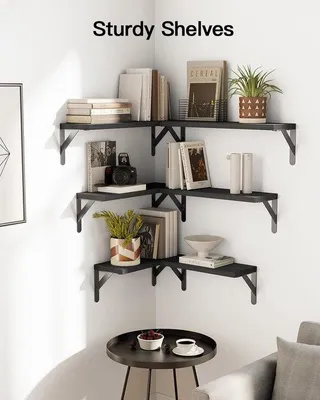 Immagine prodotto di Scaffale da parete multifunzionale - Set di ripiani da 6 pezzi, nero