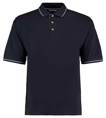 Produktbild von Kustom Kit - "St Mellion" Poloshirt für Herren LT3983 (XL) (Marineblau/Hellblau)
