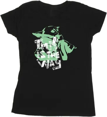 Produktbild von Star Wars - "The Mandalorian This Is The Way" T-Shirt für Damen BI50597 (S) (Schwarz)