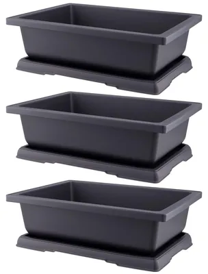 Zdjęcie produktu dla Doniczka bonsai z podstawką, 36 x 26,2 x 10,7 cm