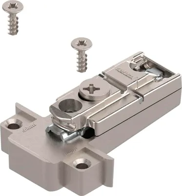 Immagine prodotto di BLUM CLIP eccentrico - piastra di montaggio per distanziatore superiore CLIP. Telaio in alluminio stretto