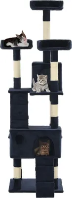 Produktbild von vidaXL Katzen-Kratzbaum mit Sisal-Säulen 170 cm Blau