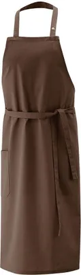 Produktbild von Latz-Schürze, mit Tasche rechts, toffee, B 75 x L 75 cm : 65% Polyester 35%Baumwolle 220 g/m² : toffee