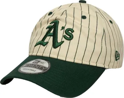 Produktbild von NEW ERA OAKLAND ATHLETICS MLB PINSTRIPE DARK GREEN 9TWENTY Beige