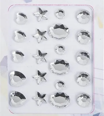 Obrázok produktu pre 22 Samolepiace šperky na kožu - Crystal