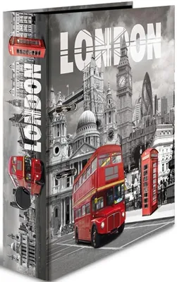 Produktbild von Motivordner A4 70mm 'London' Packung mit 10 Stück