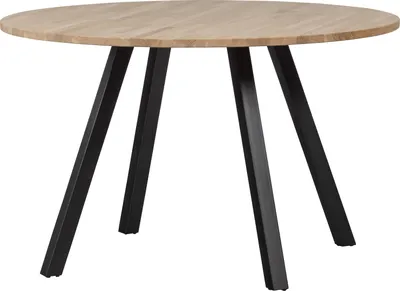 Produktbild von WOOOD Tablo Esstisch Rund aus Eichenholz, Braun, Ø 120 cm